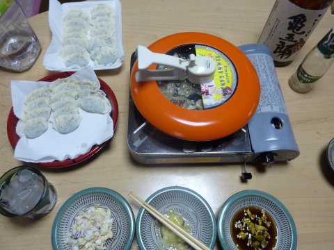 嫁様の手作り餃子が最高♪