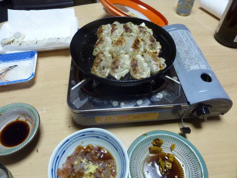 嫁様の手作り餃子が最高♪