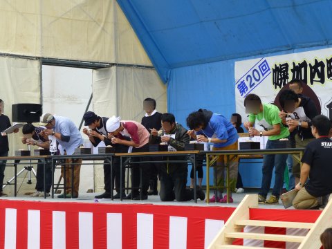 第20回北海道幌加内新そば祭り そば早食い大会