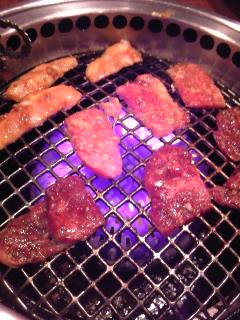 焼肉中~!