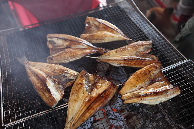 ホッケでキャンプな朝食