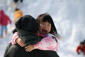 初雪中キャンプ 大見いこいの広場