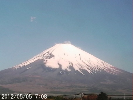 富士山、今年の5,6月の気温。