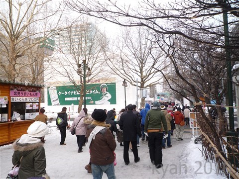 雪像ビフォーアフター(真っ最中編)
