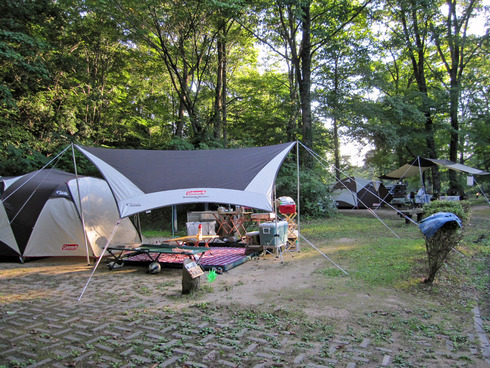 8月キャンプ in 帝釈峡くぬぎの森オートキャンプ場 １日目