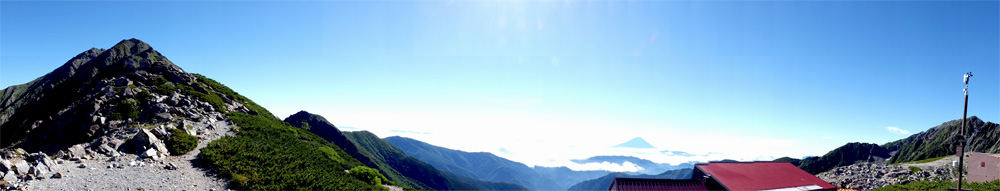 再訪北岳。白峰三山縦走(奈良田から)
