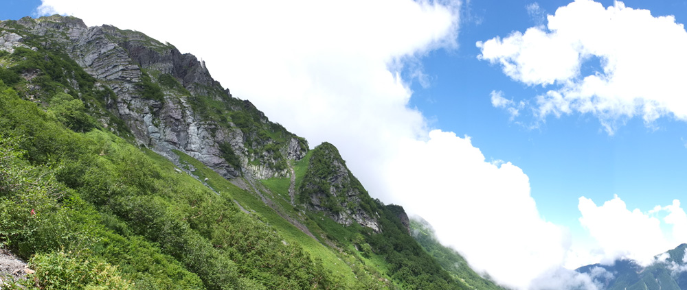 再訪北岳。白峰三山縦走(奈良田から)