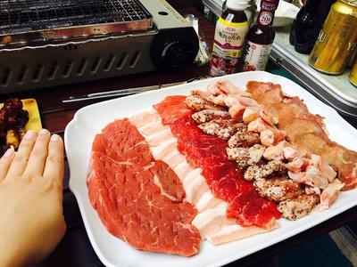 ベランダにて肉祭りBBQ開催!!初張りの完了! ベランダにて肉祭りBBQ開催!!初張りの完了!