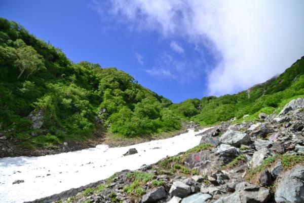 北岳〜間ノ岳、それからイワナ 1日目 北岳〜間ノ岳、それからイワナ 1日目