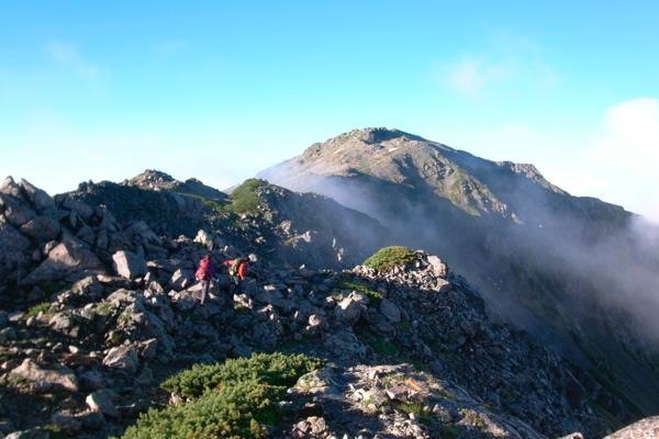 北岳〜間ノ岳、それからイワナ 2日目 北岳〜間ノ岳、それからイワナ 2日目