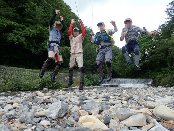 開田高原でイワナ寿司 開田高原でイワナ寿司