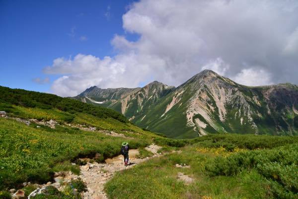 念願の水晶岳へ おまけにイワナも 1日目 念願の水晶岳へ おまけにイワナも 1日目