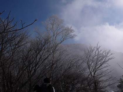 赤城山～霧氷と青空