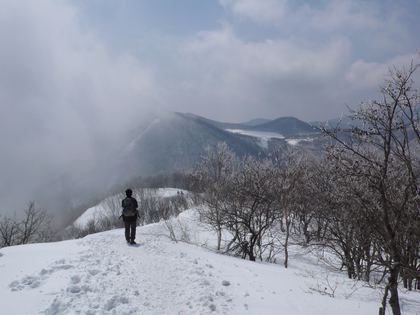 赤城山～霧氷と青空