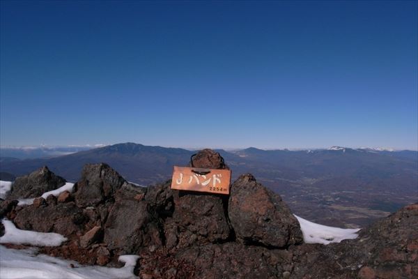 車坂峠~黒斑山~蛇骨岳~仙人岳~Jバンド