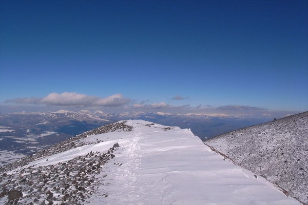 快晴の浅間山(前掛山)
