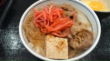 吉野家の牛鍋丼