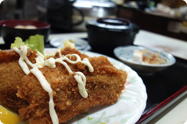 【福岡・警固】今では希少な昭和のお食事処『大門』ランチの食堂、定食 お食事処 大門の魚フライ定食