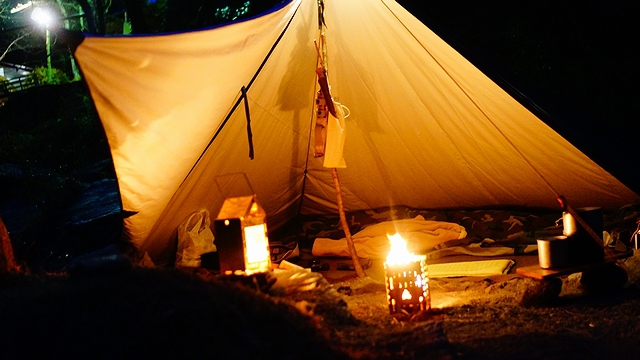 小さな火遊び、道具遊びなソロキャンプ