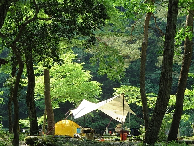 山梨県　甲武キャンプ村　森の奥、谷底のキャンプ場は人情キャンプ場でした（後編）