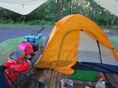 2016夏キャンプの締めくくり前編　夢の平キャンプ場