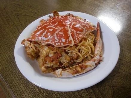 ワタリガニのトマトクリームパスタ