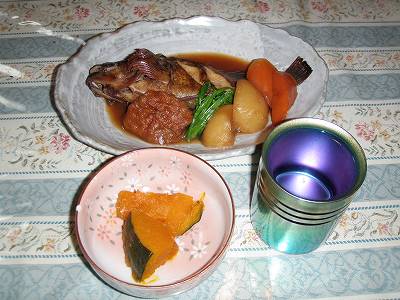 柚子風呂とカボチャの煮付け：冬至＠新潟