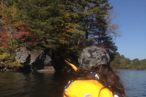 小野川湖でカヤックキャンプ(1) 10月11日