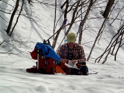 岩手山(相の沢から1,500mまで)-山スキー 岩手山(相の沢から1,500mまで)-山スキー