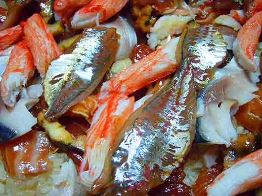 お魚を頂く