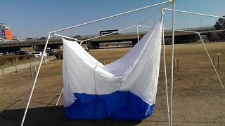 怪しい鉄骨の初張りを行ってみました