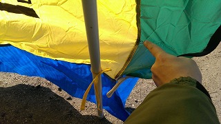 怪しい鉄骨の初張りを行ってみました