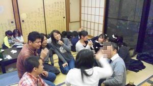 忘年会へ
