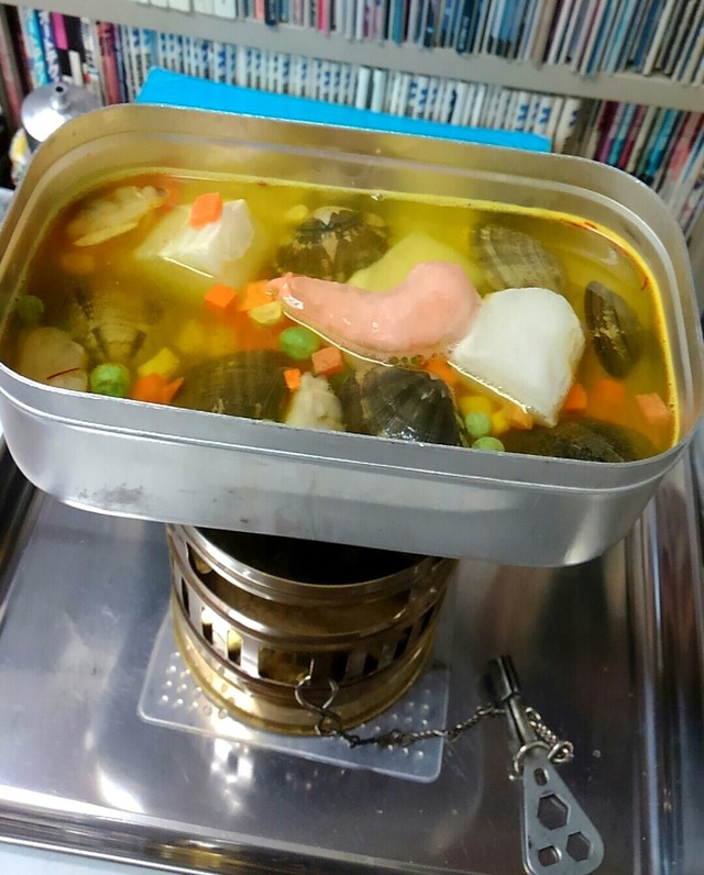 メスティン de パエリアは 殻付きあさりでリベンジ! メスティン de パエリアは 殻付きあさりでリベンジ!