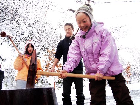 キャンプ場で迎える元旦の朝