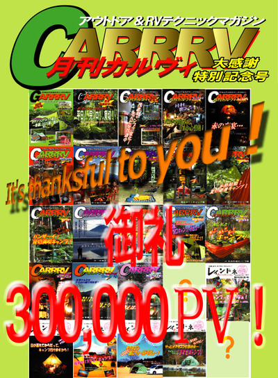 感謝の30万PV!