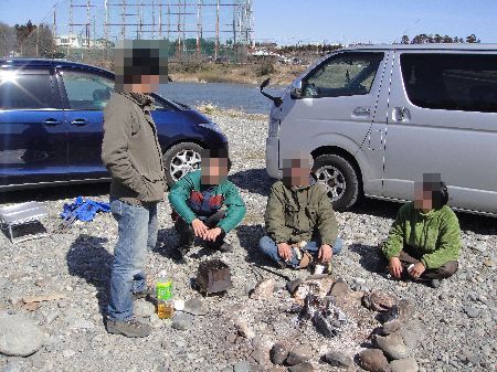 父子キャン in かわせみ