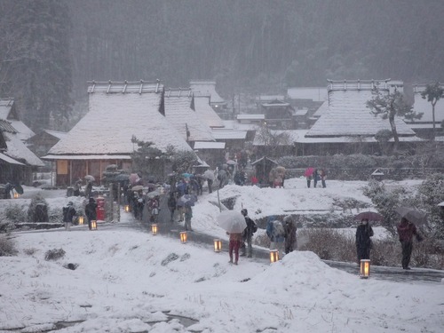 *日帰りツアー第5弾 美山かやぶきの里・雪灯籠*