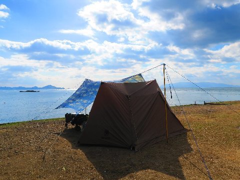 今年の初キャンプは海キャンプからスタート