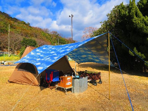 今年の初キャンプは海キャンプからスタート