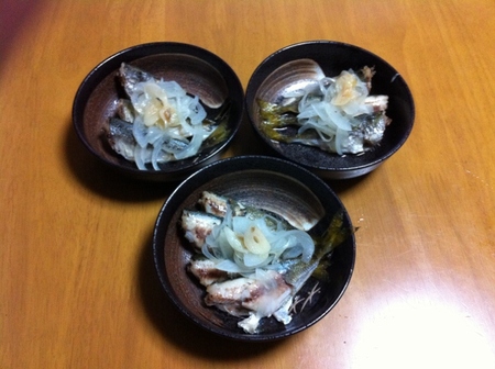 鯵のオイルサーディン風