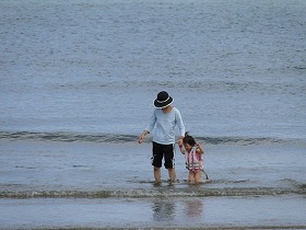 海遊びと潮干狩りに行って来ました