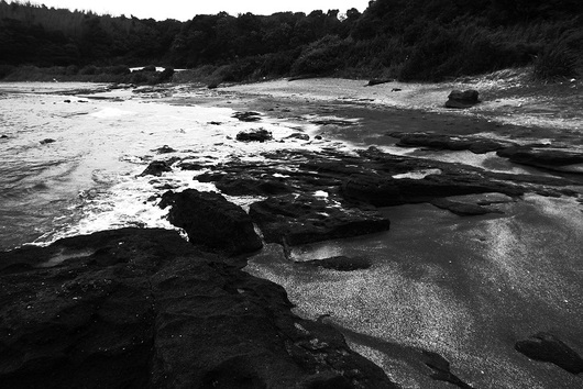 The camping at the beach of the cape