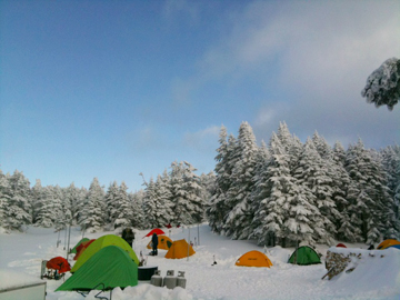 北ヤツ雪遊び。