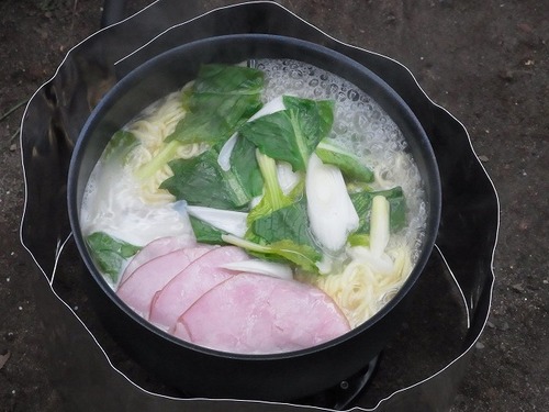 正月早々 庭先アウトドア(笑)