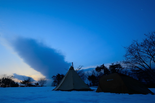 中蒜山 雪中キャンプ 中蒜山 雪中キャンプ
