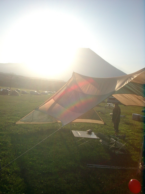 朝霧高原でファミリィーキャンプだ