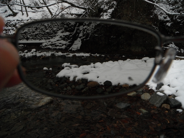 POLAWING-SPXの視界(2月上旬・PM3時・天候・雪)
