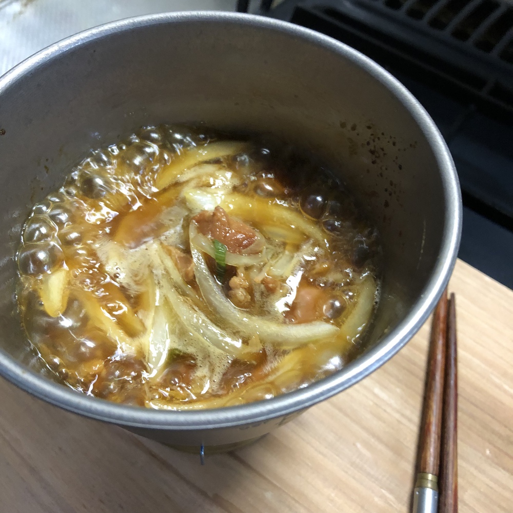 シェラカップ炊飯練習 シェラカップ炊飯練習