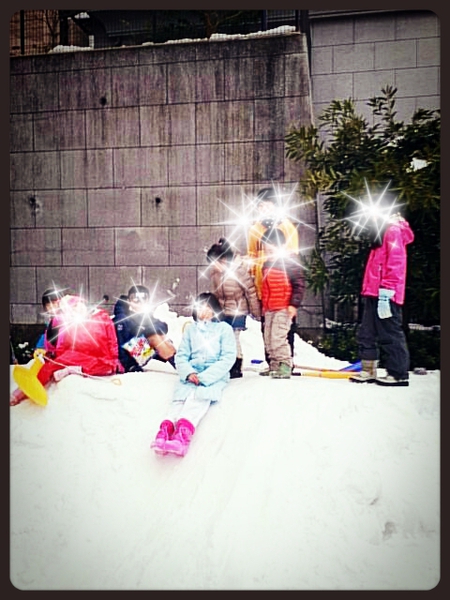 雪と子供